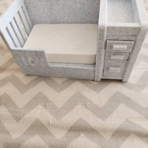 Marble Crib Removal Mattress — 1:12 scale dollhouse miniature, nursery furniture by Miniatures 4 Life
